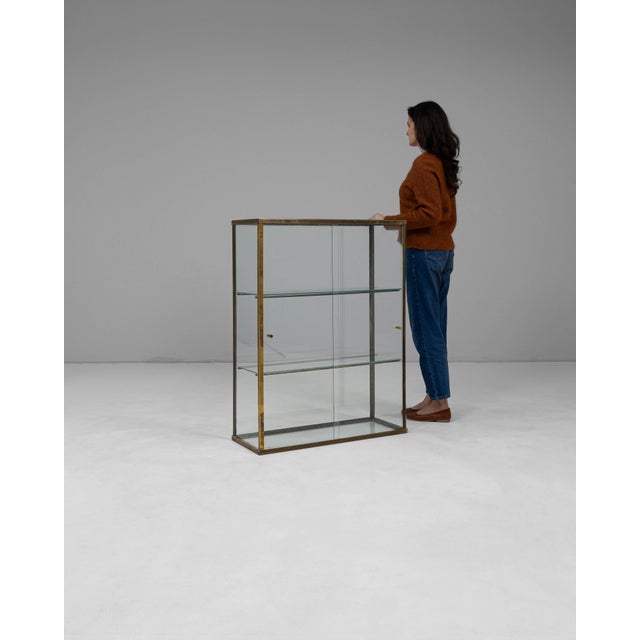 Mid 20th Century 20th Century French Industrial Metal Display Case For Sale - Image 5 of 18