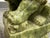 Green Chinese Jade Guardian Lions, Pair For Sale - Image 8 of 12