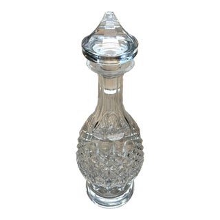 Late 20th Century Waterford Colleen Short Stem Cut Crystal Wine Decanter Stopper Signed For Sale