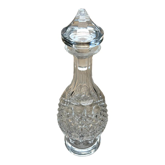 Late 20th Century Waterford Colleen Short Stem Cut Crystal Wine Decanter Stopper Signed For Sale