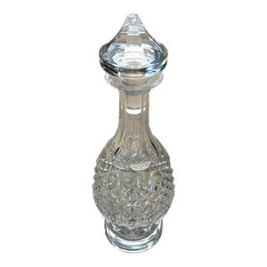 Late 20th Century Waterford Colleen Short Stem Cut Crystal Wine Decanter Stopper Signed