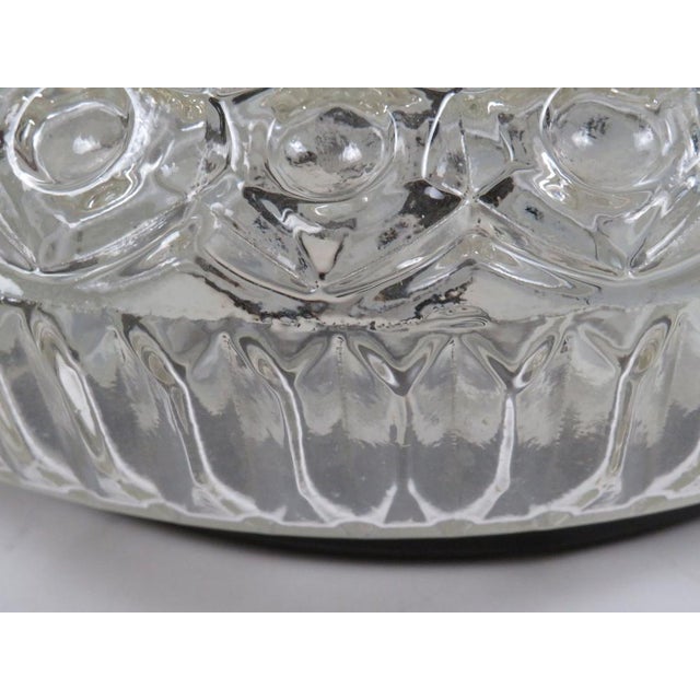 Mid-Century Sculptural Pressed Glass Ceiling Lamp, 1970s For Sale - Image 12 of 13