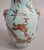 Chinoiserie Antique Chinese Qing Turquoise Porcelain Dragon Vase With Lion Mask Ring Handles For Sale - Image 3 of 11