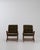 Pair Of Mid-Century Modern Lounge Armchairs With Adjustable Backs Green For Sale - Image 14 of 18