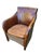 Safari Style Leather Club Chair with Wooden Frame and Woven Sides, 1970s For Sale - Image 11 of 11