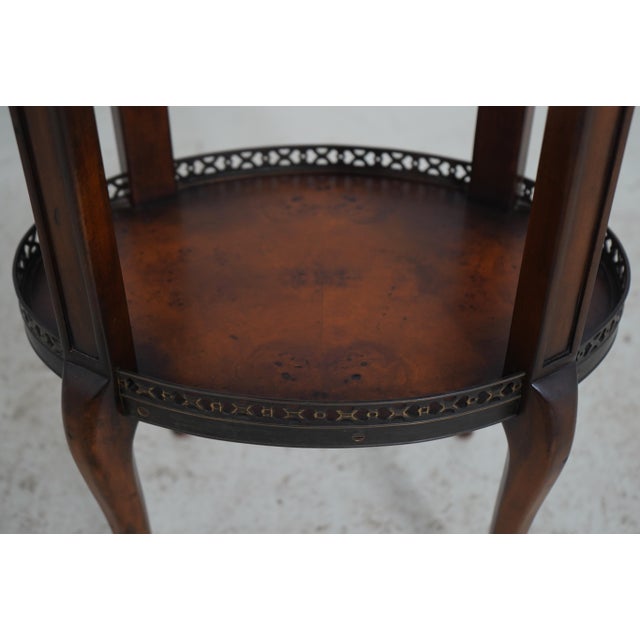 Pair Theodore Alexander French Style 1 Drawer End Tables For Sale - Image 13 of 16