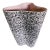 MCM Shawnee Ceramic Atomic Amoeba Lava Textured Pink and Black Vase For Sale