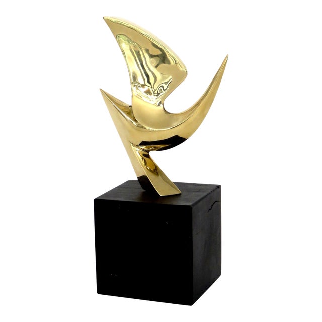 Philippe Jean Bronze Bird Sculpture Signed and Numbered 85/300 France circa 1960 For Sale