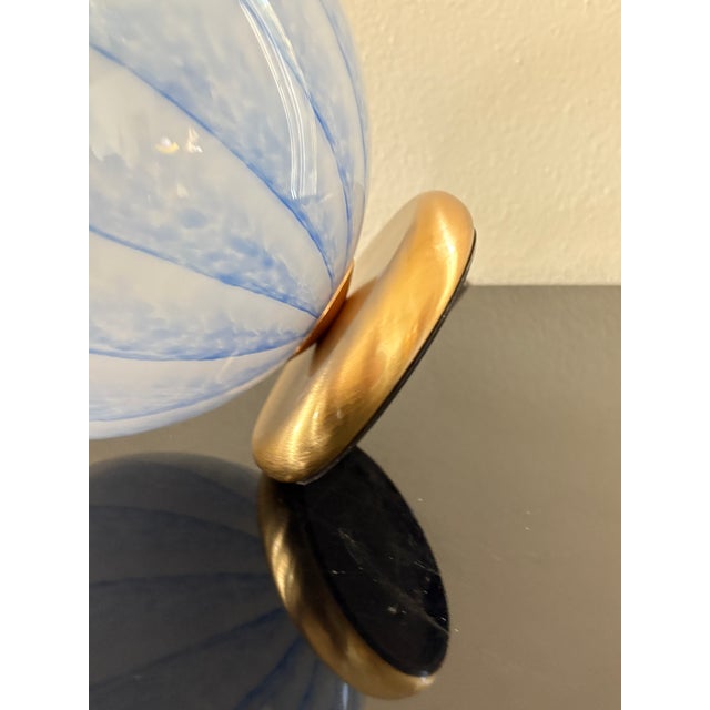 Vintage Murano Glass Blue Tulipano 20 Table Lamp by La Murrina, 1990s For Sale - Image 10 of 16