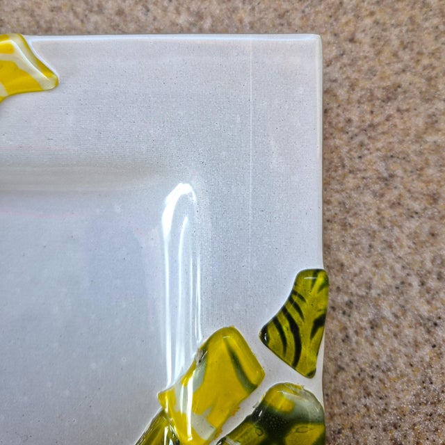 Mid-Mod Fused Art Glass Trinket Dish For Sale - Image 10 of 18