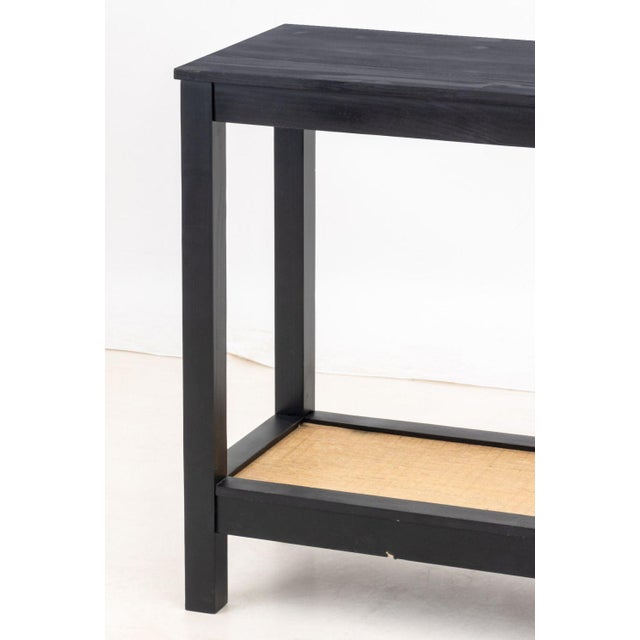 Contemporary Ebonized Wood Console Table For Sale - Image 4 of 7