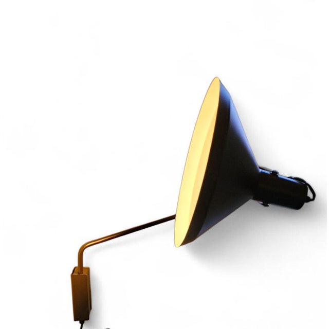 Articulating metal wall light / Paperclip lamp / Hoogervorst for Anvia / Large edition / 1970s / fully adjustable Width...