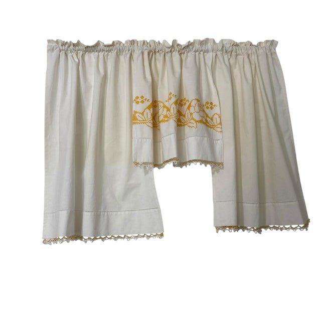 Upcycled Handmade Curtains 30x36 Each Panel For Sale - Image 12 of 12