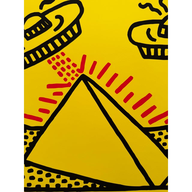 Keith Haring (1958-1990), Untitled, 1984, (Pyramid With UFOs),Copyright Keith Haring Foundation, Licensed by Artestar New York, Printed in the Uk 4/51 For Sale - Image 10 of 10