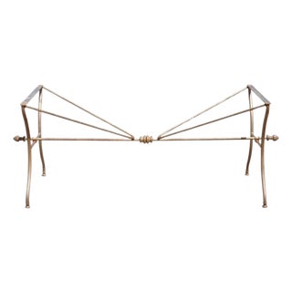 Late 20th Century Vintage Italian Neoclassical Style Large Iron French Pastry Dining Table Base For Sale