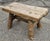 Wood Mid 20th Century Early American Style Rustic Stretcher Pine Log Bench For Sale - Image 7 of 8