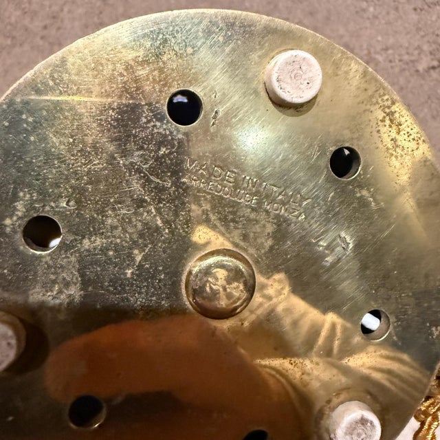 1950s Arredoluce Angelo Lelii Italian Blue Star Table Lamps For Sale - Image 10 of 12