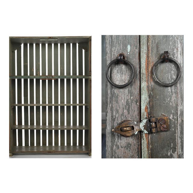 Patinated Wood Showcase For Sale - Image 3 of 5