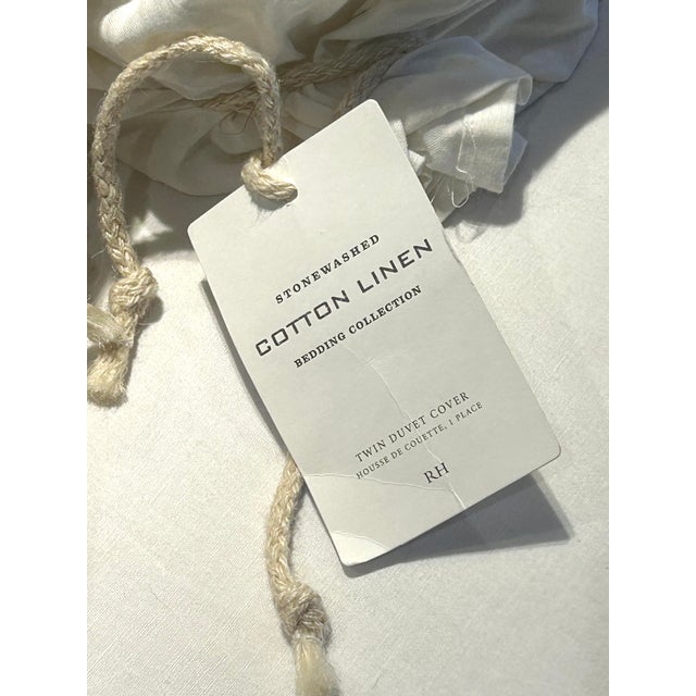 Restoration Hardware Linen / Cotton Twin Size Bedding Sets For Sale - Image 9 of 9
