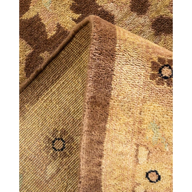 Eclectic, One-of-a-Kind Hand-Knotted Area Rug - Brown, 9' 2" x 11' 10" For Sale In New York - Image 6 of 8