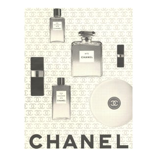 1966 Mid-Century Chanel Beauty Products Advertisement Print For Sale