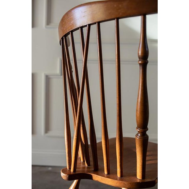Vintage Heywood Wakefield Fan Back Windsor Dining Chairs, Set of 4 For Sale - Image 12 of 18