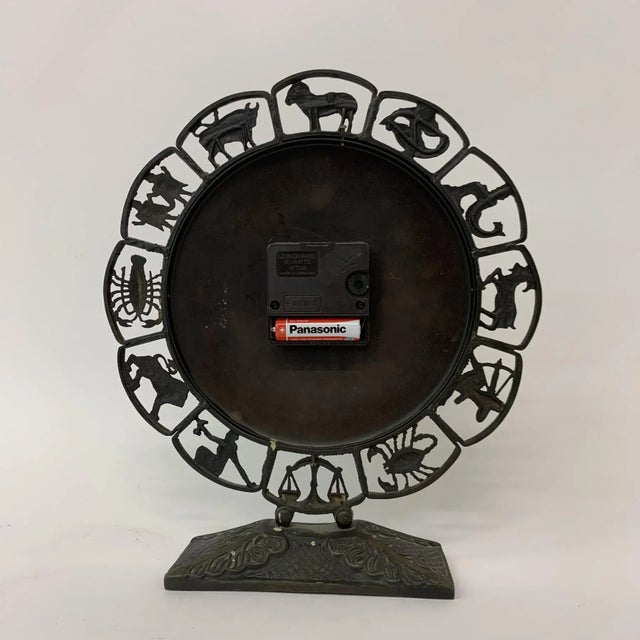 Modernist Zodiac Clock from Junghans, 1970s For Sale - Image 6 of 12
