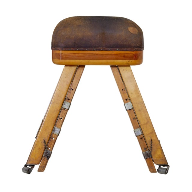 1950s Large Mid/Century Scandinavian Pine Gym Horse, 1950s For Sale - Image 5 of 9