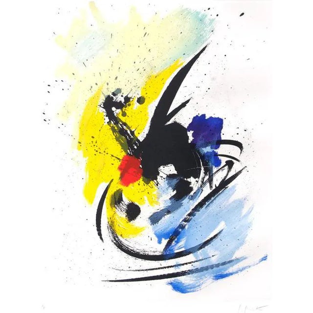 Jean Miotte, Unusual Dance, 1992, Handsigned Etching For Sale