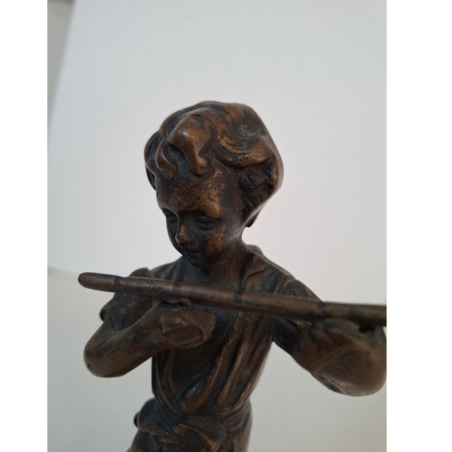 The Young Pied Piper, 1900, Bronze For Sale - Image 9 of 10