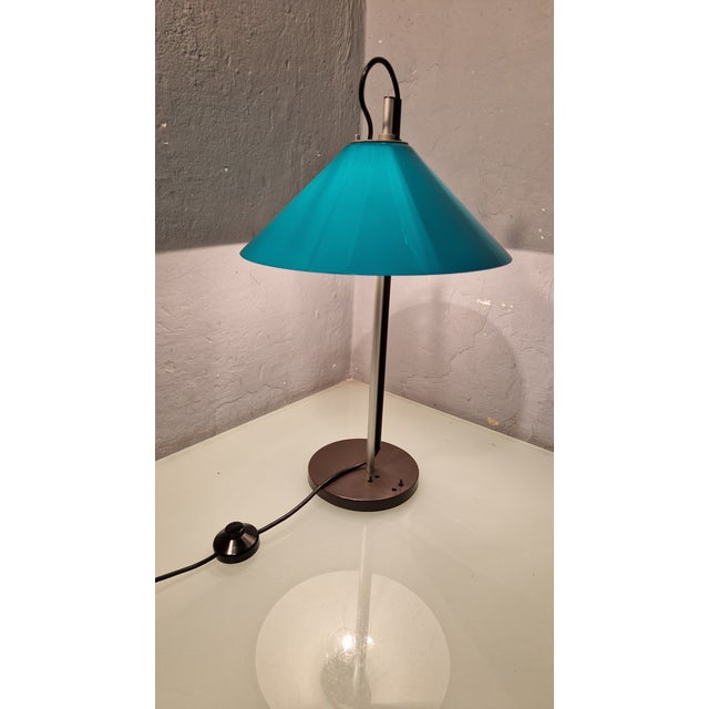 Aggregato Table Lamp in Green Plastic by Enzo Mari for Artemide, 1980s For Sale - Image 6 of 9