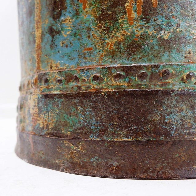 Vintage Metal Barrel, 1960s For Sale - Image 6 of 17