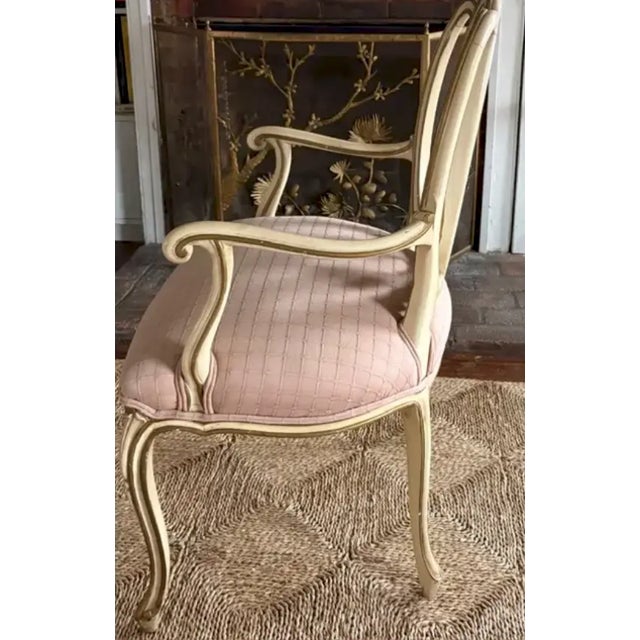 Mid-Century Modern Mid Century French Style Ribbon Back Arm Chair For Sale - Image 3 of 9
