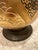 Gold Mid 20th Century Mid-Century Modern Attributed to Fortune Lamp Co. Frosted Glass & Gilt Table Lamps, Pair For Sale - Image 8 of 9