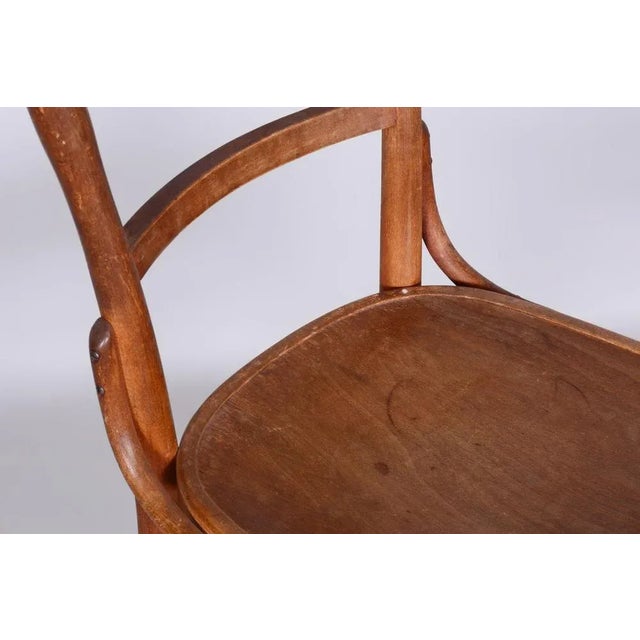 Art Deco Beech Chair from Fischel, Czechia, 1920s For Sale - Image 4 of 10