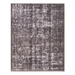 Early 20th Century Antique Meshad Wool Rug For Sale
