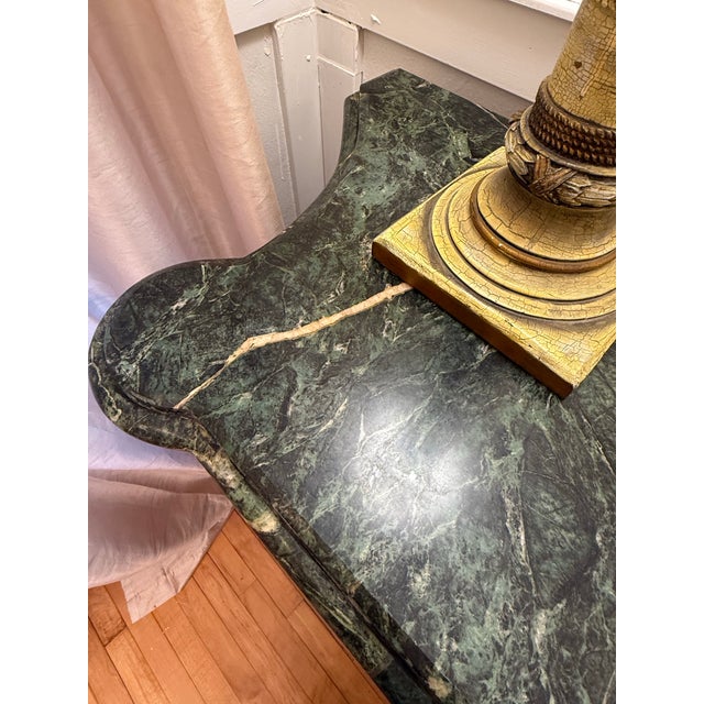 Early 20th Century Rare Neoclassical Ornate Italian Marble Gilded Buffet For Sale - Image 4 of 12