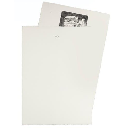 Modern Bruno Caruso, Trash, Original Black and White Etching on Paper, 1980s For Sale - Image 3 of 5