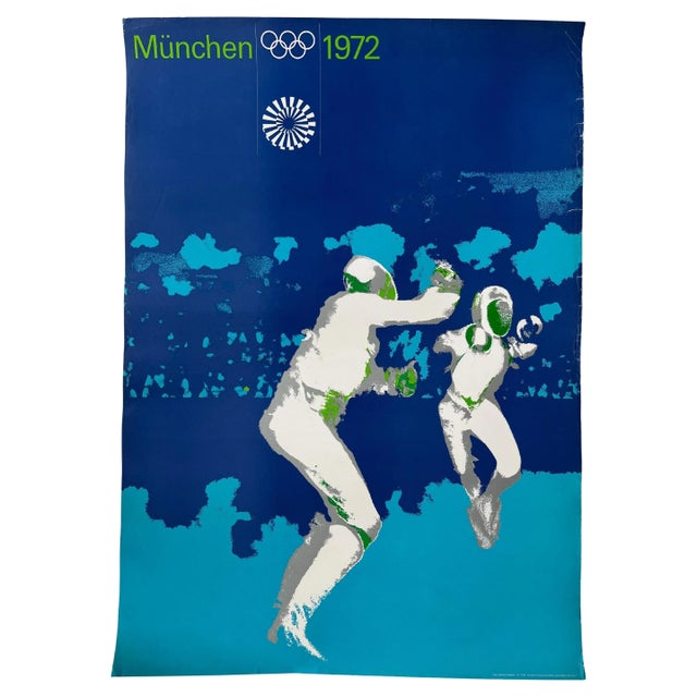 Munich Olympic Games Fencing Poster by Otl Aicher, 1972 For Sale - Image 6 of 6