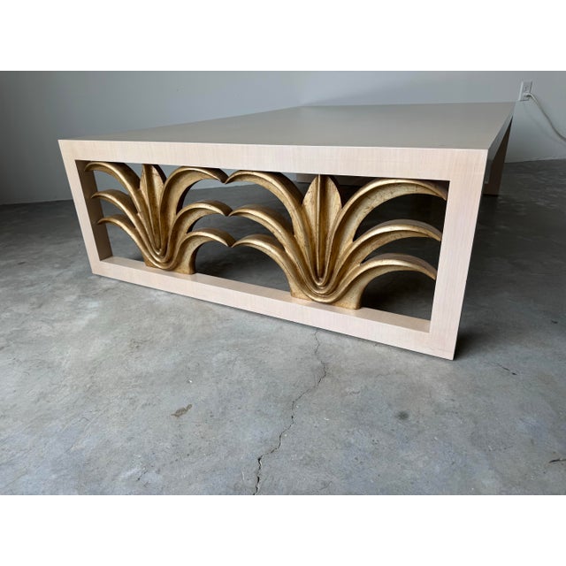 Large - Palm Beach Hollywood Regency-Style Palm Tree Coffee Table in the Manner of Robsjohn-Gibbings For Sale - Image 10 of 12
