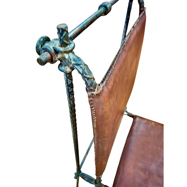 Pair of Ilana Goor Brutalist Chairs For Sale In San Francisco - Image 6 of 16