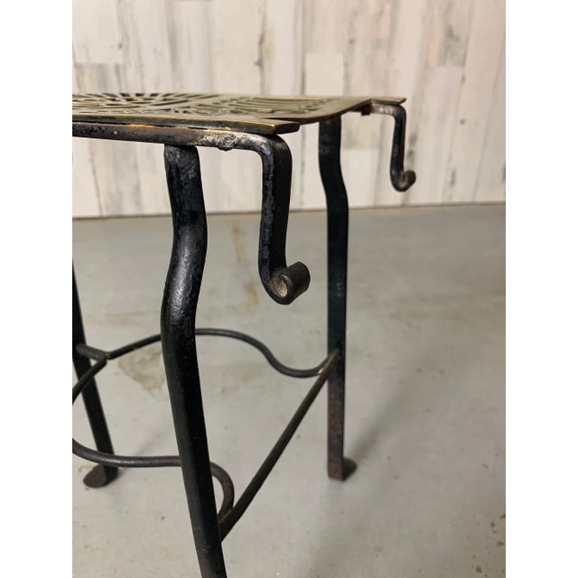 Antique Brass and Iron Fireplace Trivet For Sale - Image 10 of 12