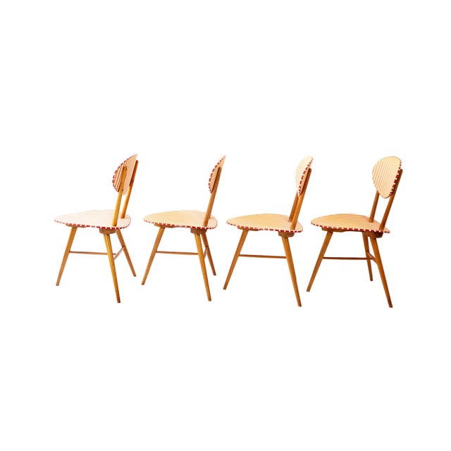 Mid-Century Modern Dining Set with Formica Table and Four Chairs, 1950s, Set of 5 For Sale - Image 12 of 18