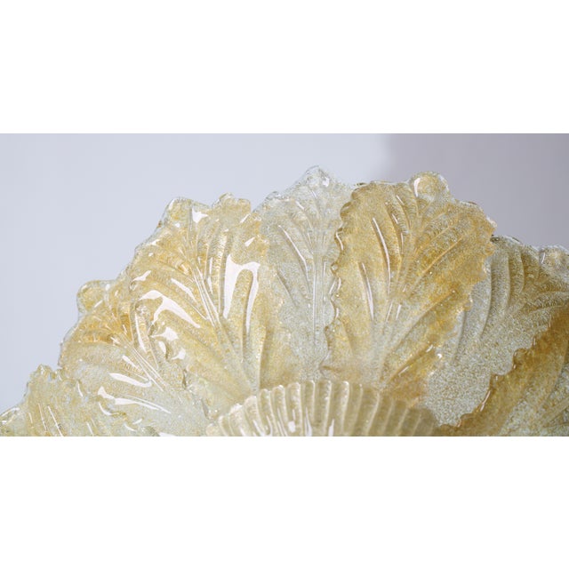 1970s Abu Dhabi, Murano Glass Gold Flush Mount For Sale - Image 10 of 11