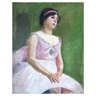 Charles De Ziegler, La danseuse au tutu rose, Oil on Canvas For Sale