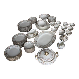 Franconia-Krautheim Aida Gold Verge & Trim China Serving Set - Set of 85 For Sale