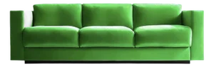 Revolution Sofa in Green Velvet from Moanne