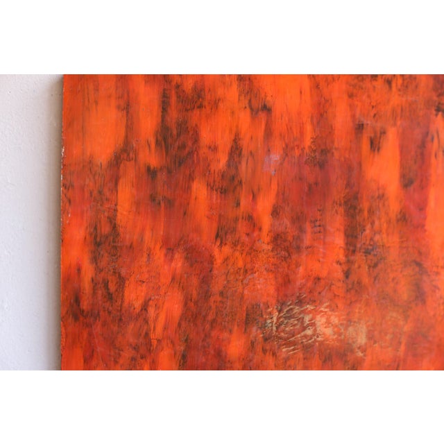 Red Mid 20th Century Japanese Lacquered Board For Sale - Image 8 of 12