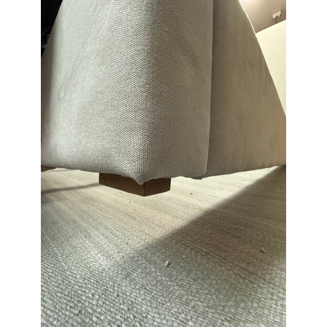 2010s California King Restoration Hardware Linen Bed Frame For Sale - Image 5 of 12