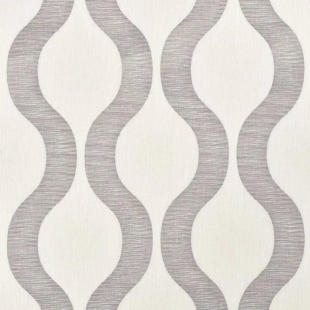 Sample - Schumacher Ondata Fabric in Stone For Sale